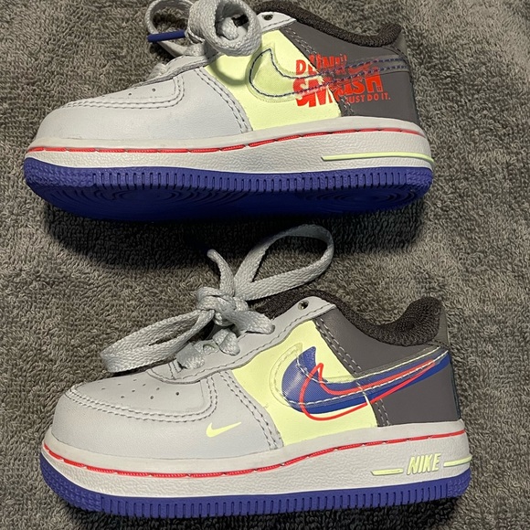 Nike Air Force 1 LV8 1 (TD)  - Toddler 5C - Platinum Violet “Dunk It” - Picture 1 of 5